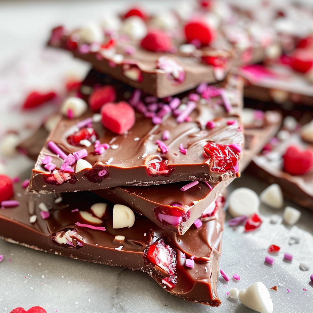 Valentine Chocolate Bark