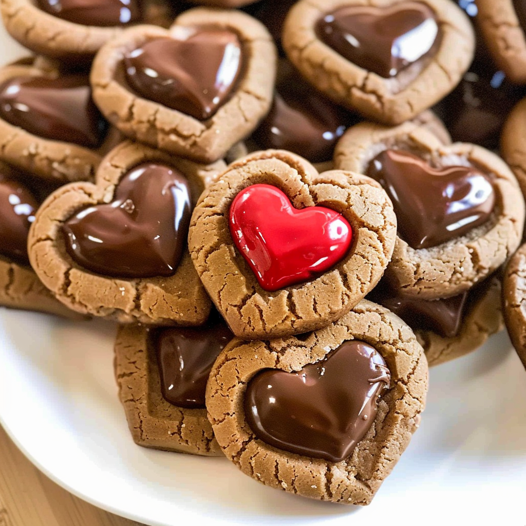 Valentine Chocolate Candy Cookies