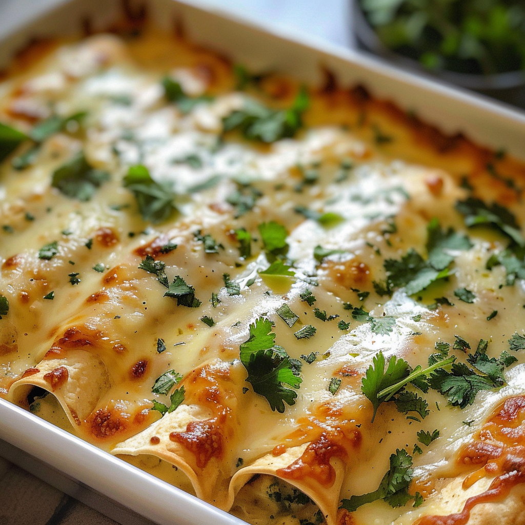 White Chicken Enchiladas